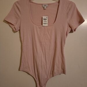 NWT Light Pink Ribbed Women's Top
